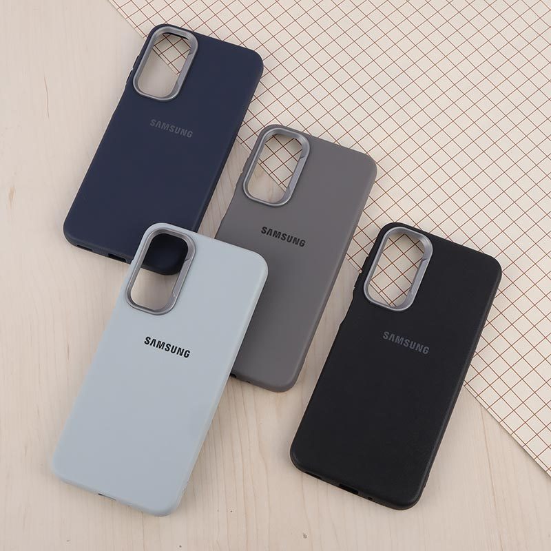 قاب چرمی ژله ای Leather سامسونگ Galaxy A16 4G / A16 5G لوگودار