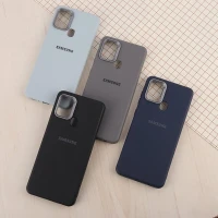 قاب چرمی ژله ای Leather سامسونگ Galaxy A21s لوگودار