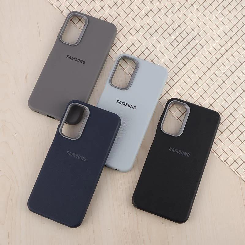 قاب چرمی ژله ای Leather سامسونگ Galaxy A25 لوگودار