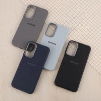 قاب چرمی ژله ای Leather سامسونگ Galaxy A25 لوگودار