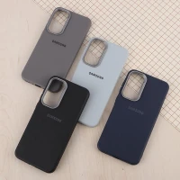قاب چرمی ژله ای Leather سامسونگ Galaxy A35 لوگودار