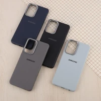 قاب چرمی ژله ای Leather سامسونگ Galaxy A72 لوگودار