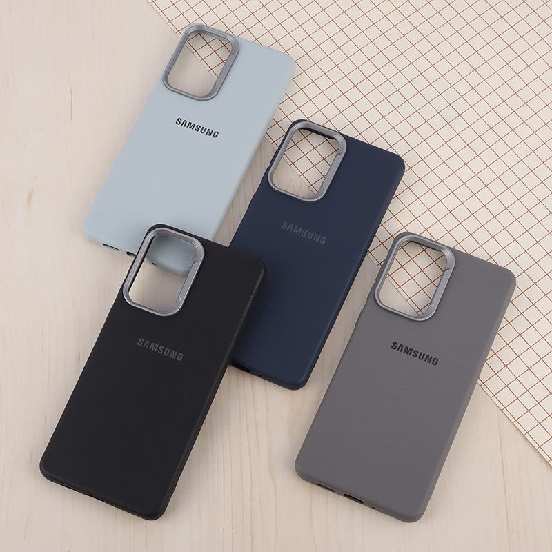 قاب چرمی ژله ای Leather سامسونگ Galaxy A73 لوگودار