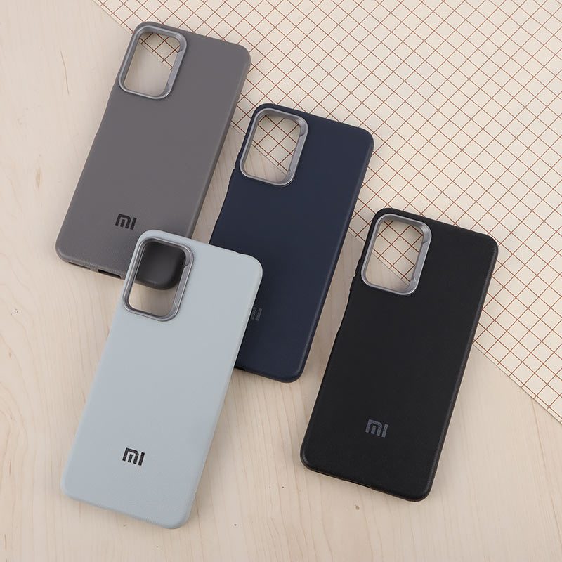 قاب چرمی ژله ای Leather شیائومی Redmi Note 12 Pro 4G لوگودار