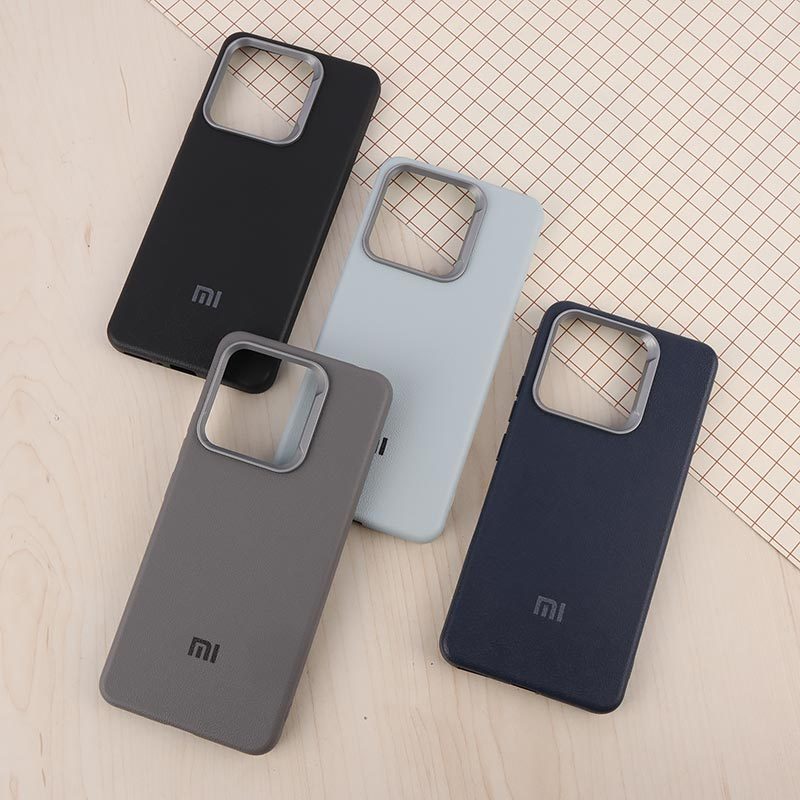قاب چرمی ژله ای Leather شیائومی Redmi Note 13 4G لوگودار