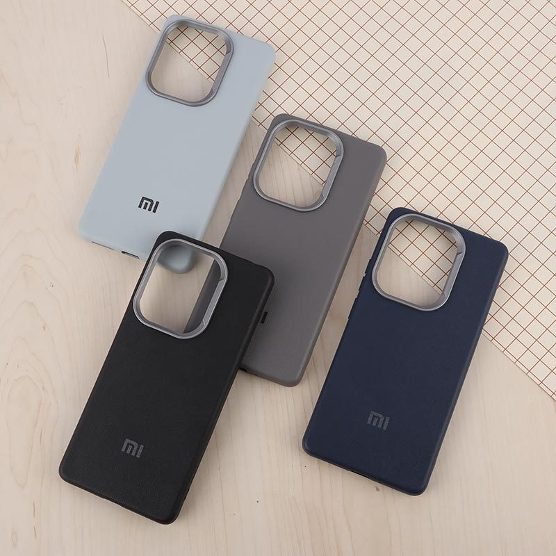 قاب چرمی ژله ای Leather شیائومی Redmi Note 13 Pro 4G لوگودار