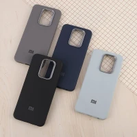 قاب چرمی ژله ای Leather شیائومی Redmi 9 / 9 Prime لوگودار