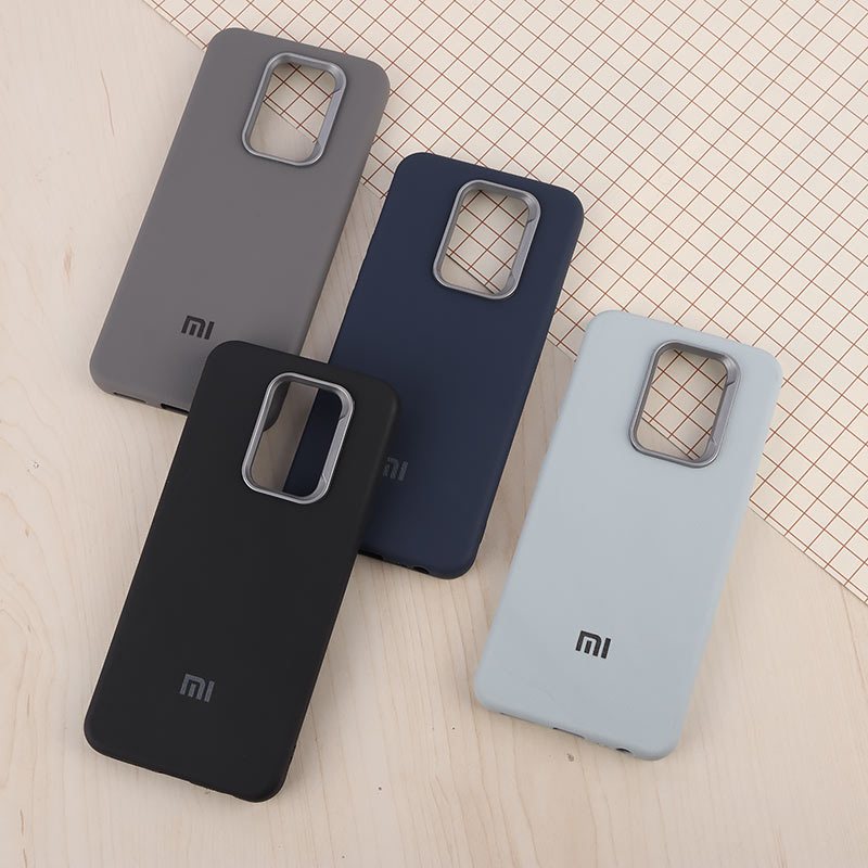 قاب چرمی ژله ای Leather شیائومی Redmi 9 / 9 Prime لوگودار