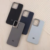 قاب چرمی ژله ای Leather شیائومی Redmi 12 لوگودار