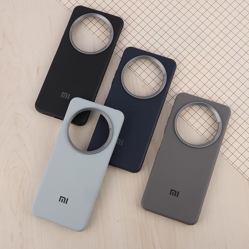 قاب چرمی ژله ای Leather شیائومی Redmi 14C / Poco C75 لوگودار