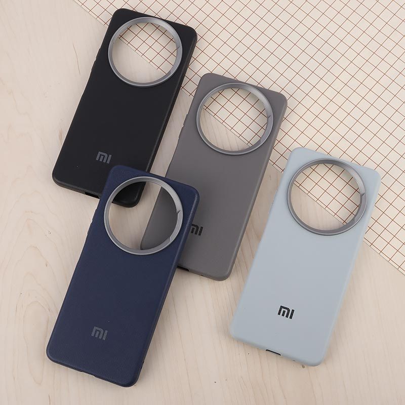 قاب چرمی ژله ای Leather شیائومی Redmi A3 / A3X لوگودار