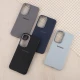 قاب چرمی ژله ای Leather سامسونگ Galaxy S24 FE لوگودار