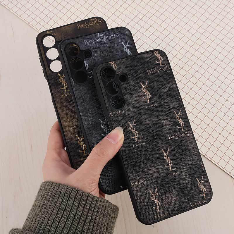 قاب چرمی YSL سامسونگ Galaxy A15 محافظ لنزدار