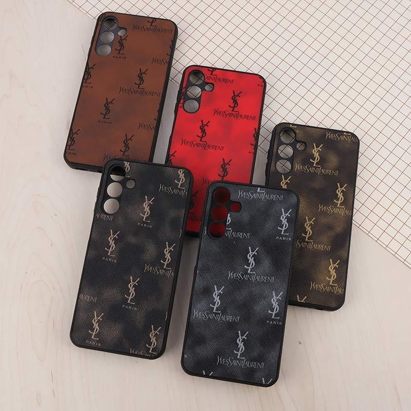 قاب چرمی YSL سامسونگ Galaxy A15 محافظ لنزدار