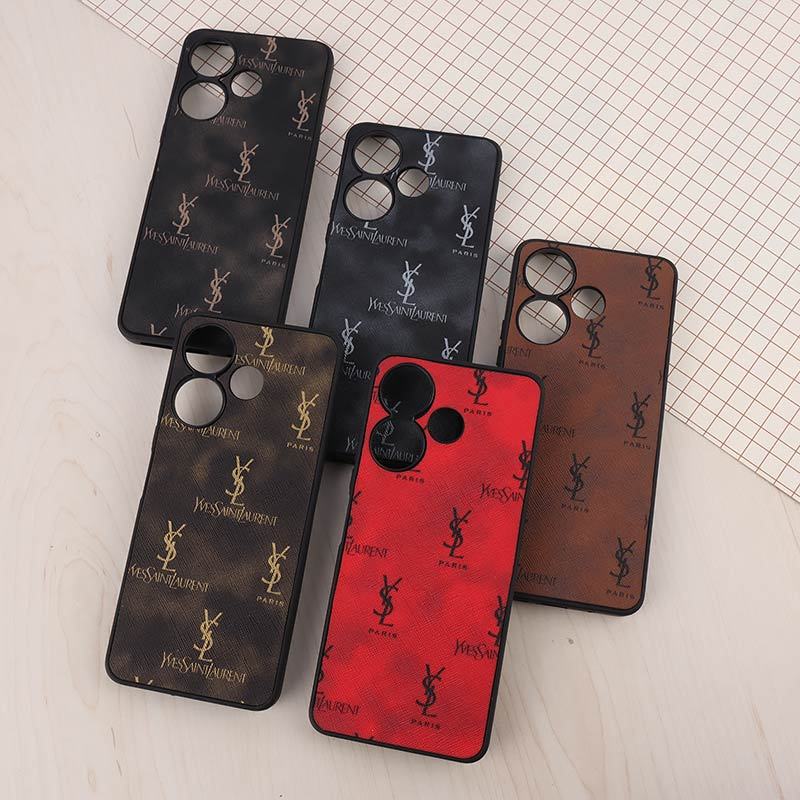 قاب چرمی YSL شیائومی Redmi 13 4G / Redmi 13 5G محافظ لنزدار