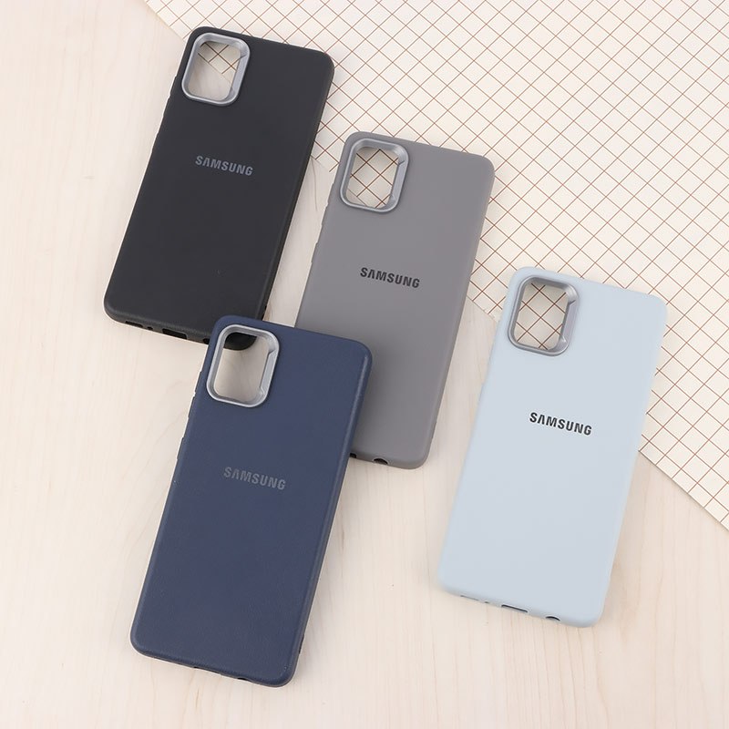 قاب چرمی ژله ای Leather سامسونگ Galaxy A51 4G لوگودار