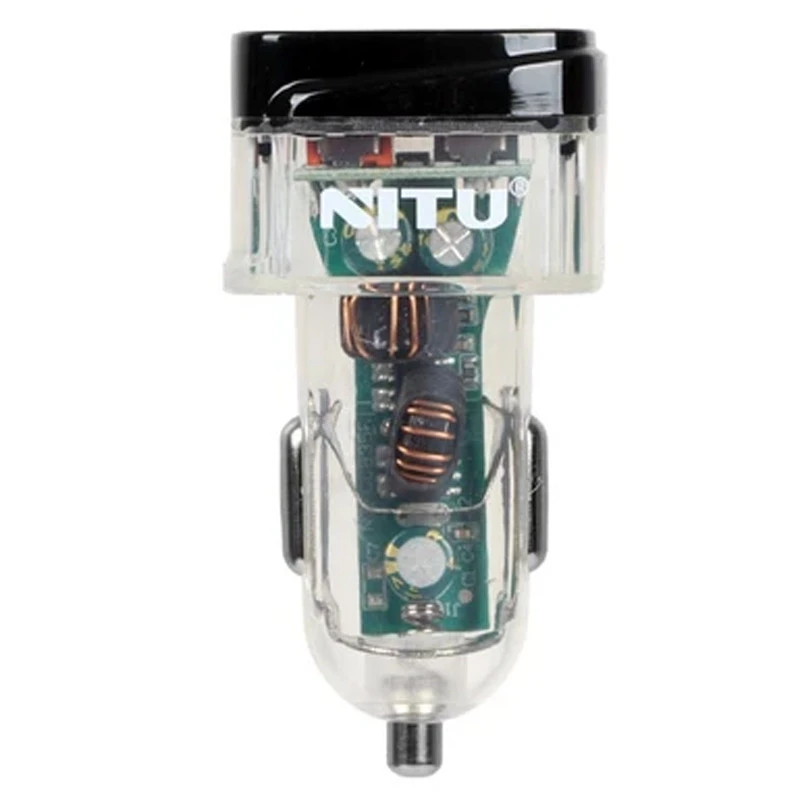 شارژر فندکی فست شارژ Nitu NDC32 3A QC3.0 PD 18W + کابل آیفونی