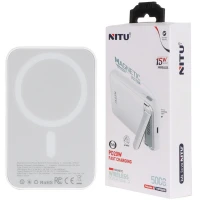 پاور بانک بی سیم فست شارژ نیتو NPB26 PD 20W ظرفیت 5000 میلی آمپر ساعت