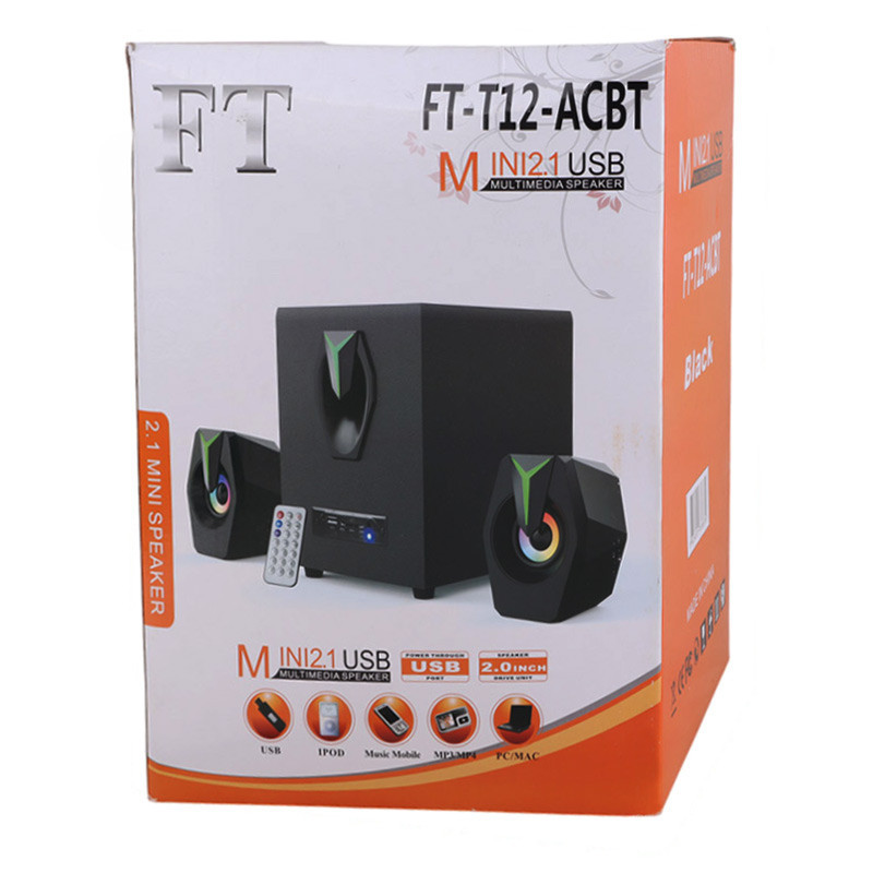 اسپیکر سه تکه FT-T12-ACBT + ریموت کنترل
