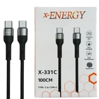 کابل تبدیل فست شارژ X-Energy X-331C Type-C To Type-C 60W 1m