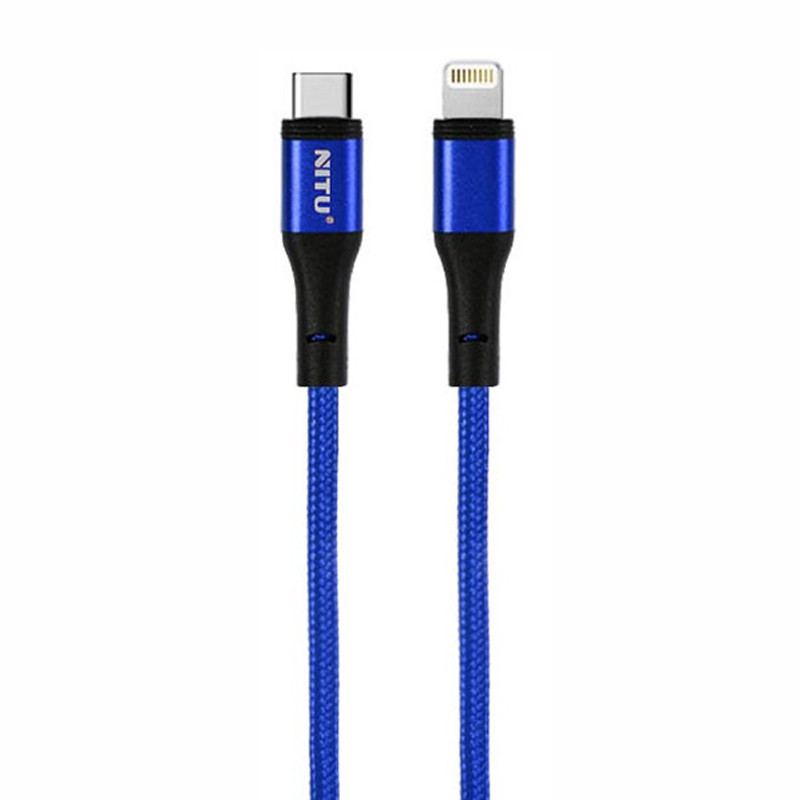 کابل تبدیل کوتاه فست شارژ Nitu NC35 Type-C To Lightning PD 20W 30cm
