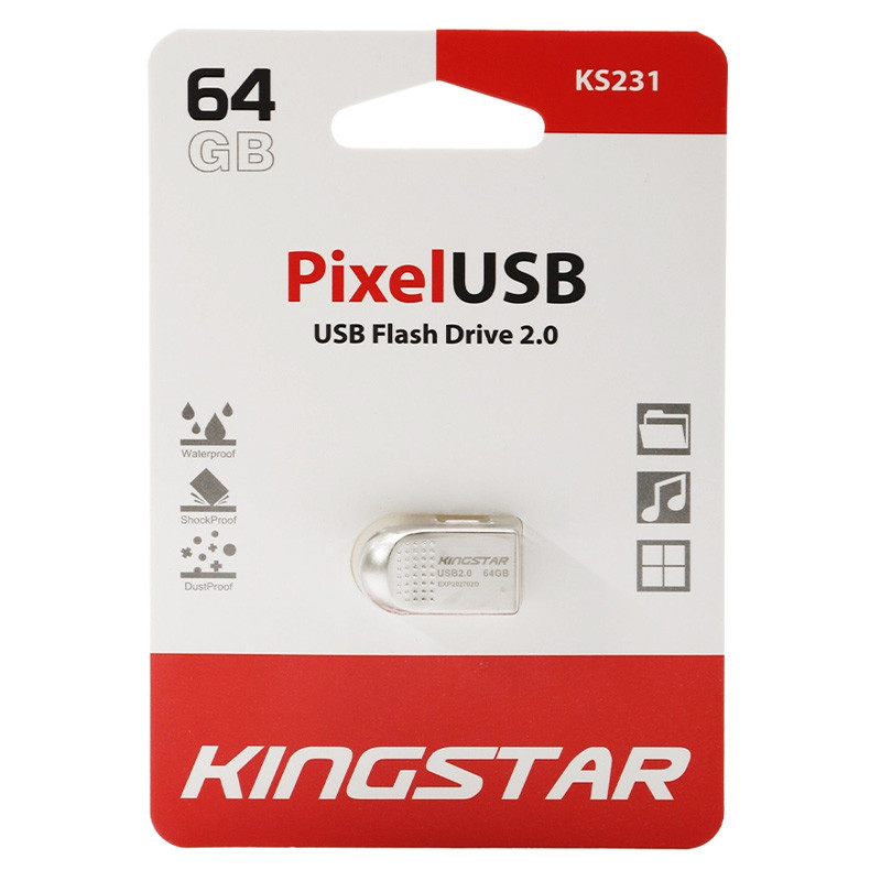 فلش 64 گیگ کینگ استار KingStar Pixel KS231