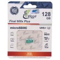 رم میکرو 128 گیگ ویکومن Vicco Man Final 600X Plus A1 V30 U3 90MB/s