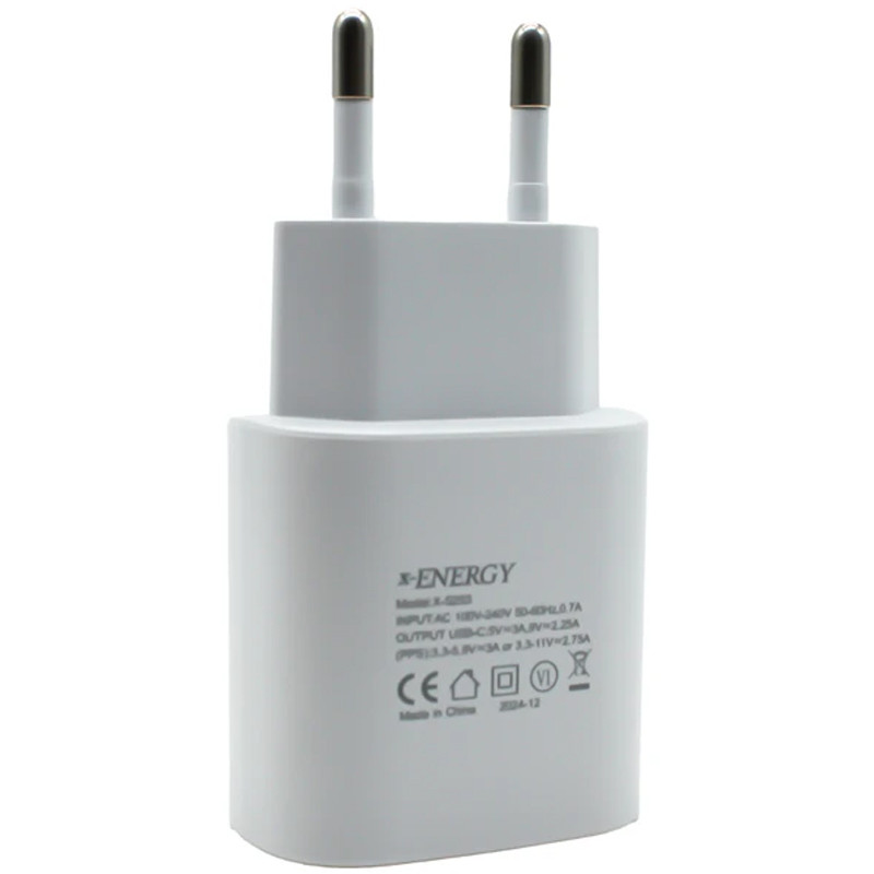 شارژر دیواری 25 وات ایکس انرژی X-525S QC3.0 PD 3A