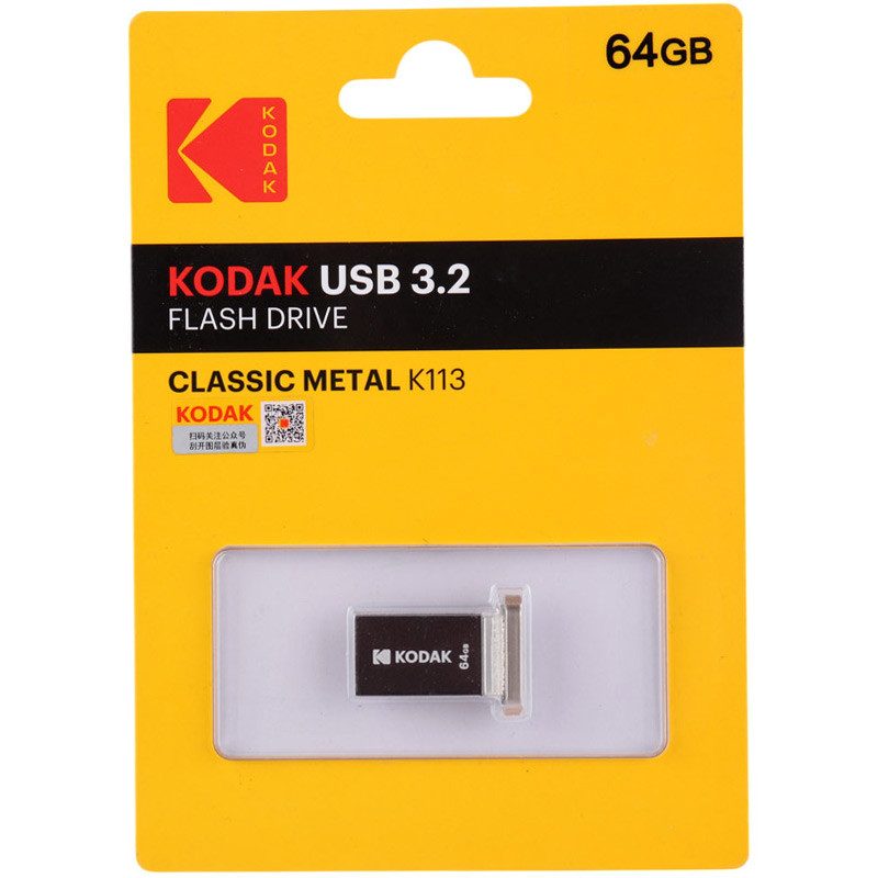 فلش 64 گیگ کداک kodak classic metal k113 USB3.2