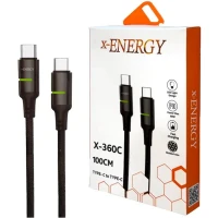 کابل تبدیل فست شارژ X-Energy X-360C Type-C To Type-C 60W 1m