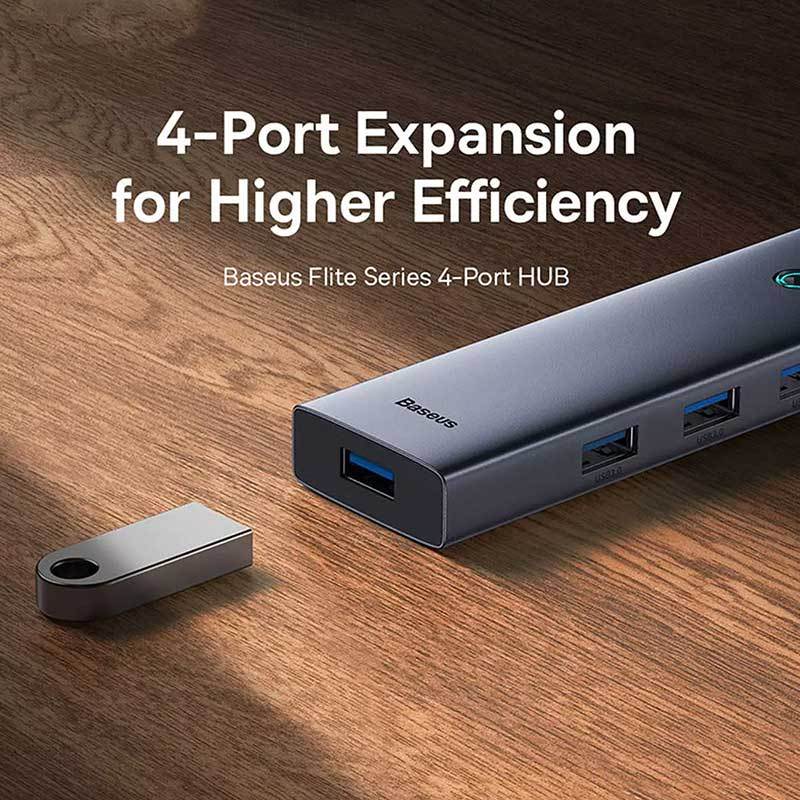 هاب 4 پورت USB 3.0 باسئوس 02-UltraJoy Series BS-OH108 B0005280A813