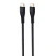 کابل تبدیل فست شارژ Km K-S12 Type-C To Type-C 2.4A PD 20W 1m
