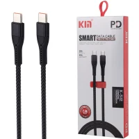 کابل تبدیل فست شارژ Km K-S12 Type-C To Type-C 2.4A PD 20W 1m