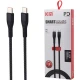 کابل تبدیل فست شارژ Km K-S12 Type-C To Type-C 2.4A PD 20W 1m