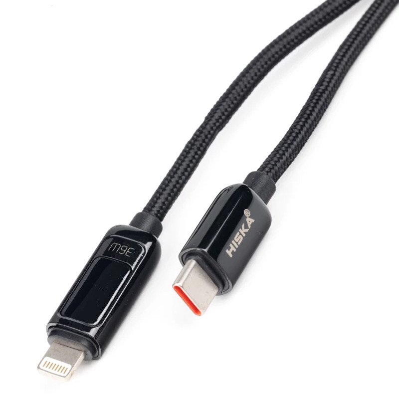 کابل تبدیل فست شارژ Hiska LX-14CI Type-C To Lightning PD 36W 1.2cm
