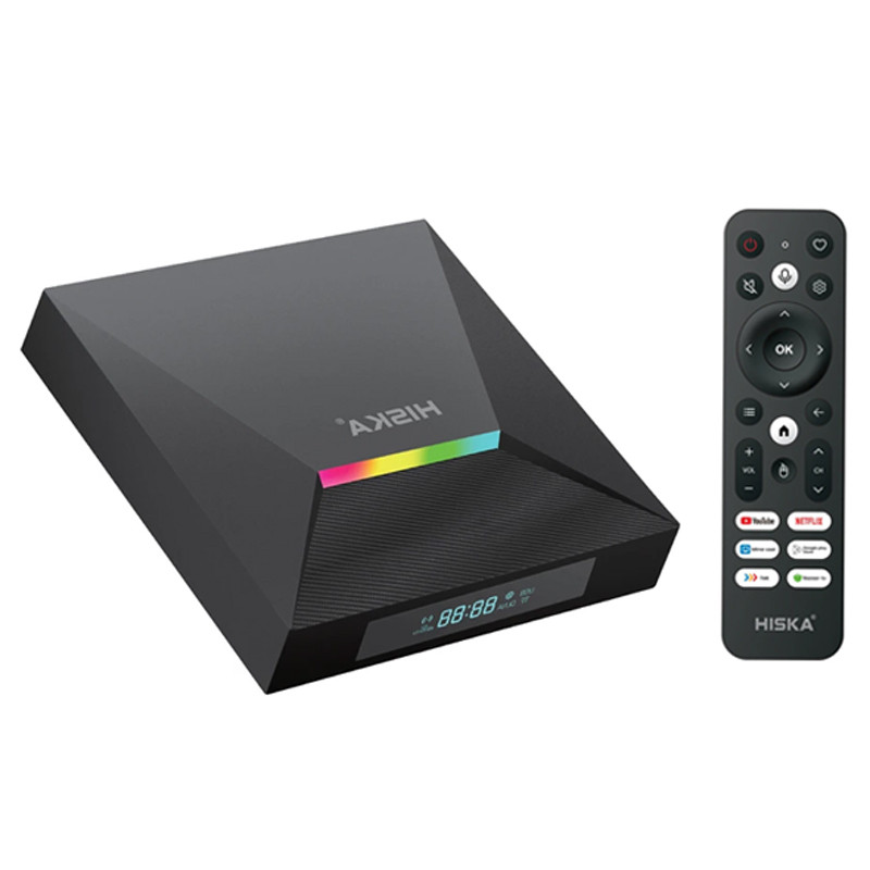 اندروید باکس Hiska A12 8K + ریموت کنترل