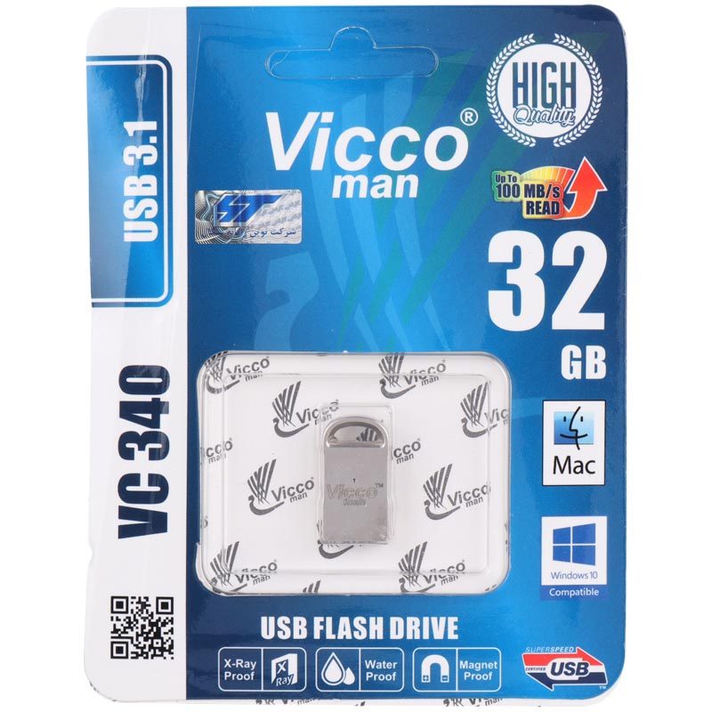 فلش 32 گیگ ویکومن Vicco Man VC340 USB3.1