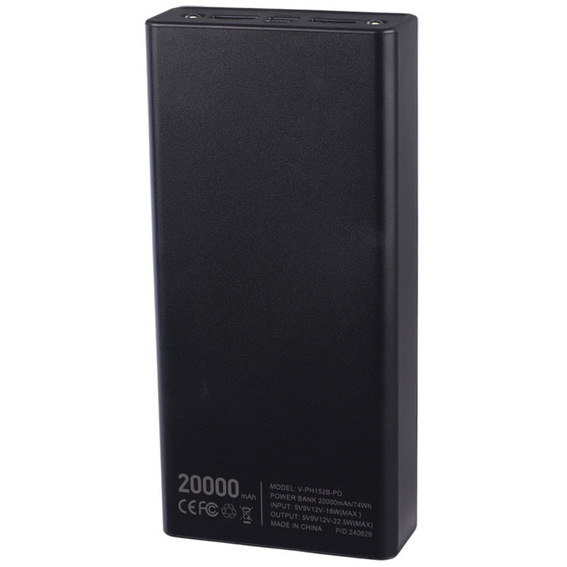 پاور بانک فست شارژ وریتی V-PH152B-PD QC3.0 PD 22.5W ظرفیت 20000 میلی آمپر ساعت