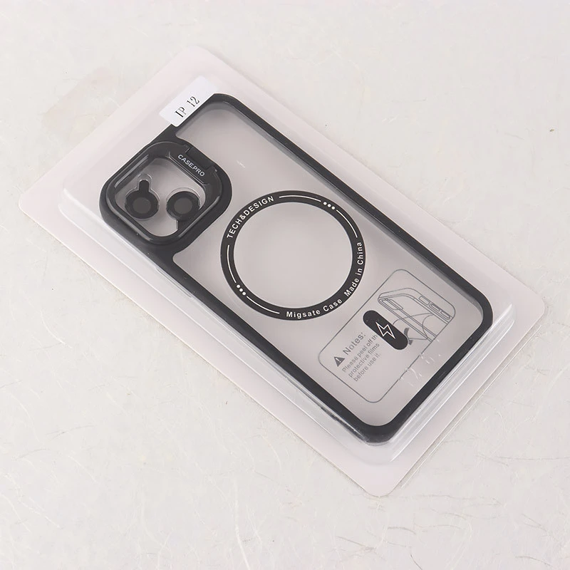 قاب PC مگ سیف Case.Pro آیفون iPhone 12 استندشو با محافظ لنز رینگی
