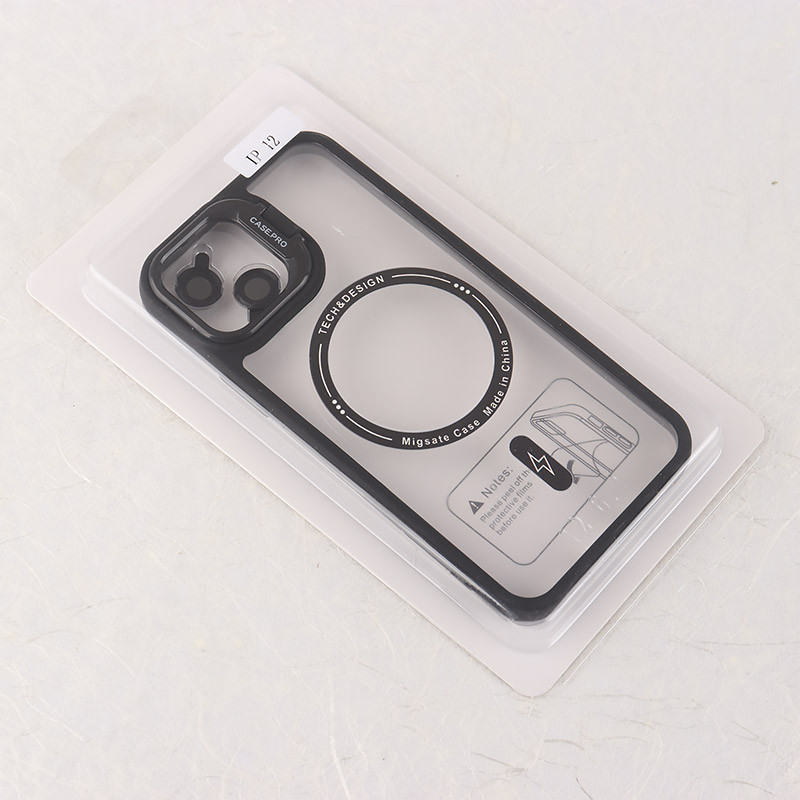 قاب PC مگ سیف Case.Pro آیفون iPhone 12 استندشو با محافظ لنز رینگی