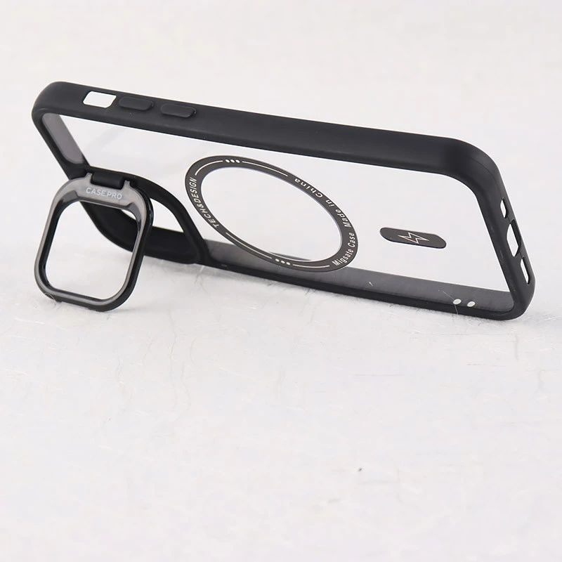 قاب PC مگ سیف Case.Pro آیفون iPhone 12 استندشو با محافظ لنز رینگی