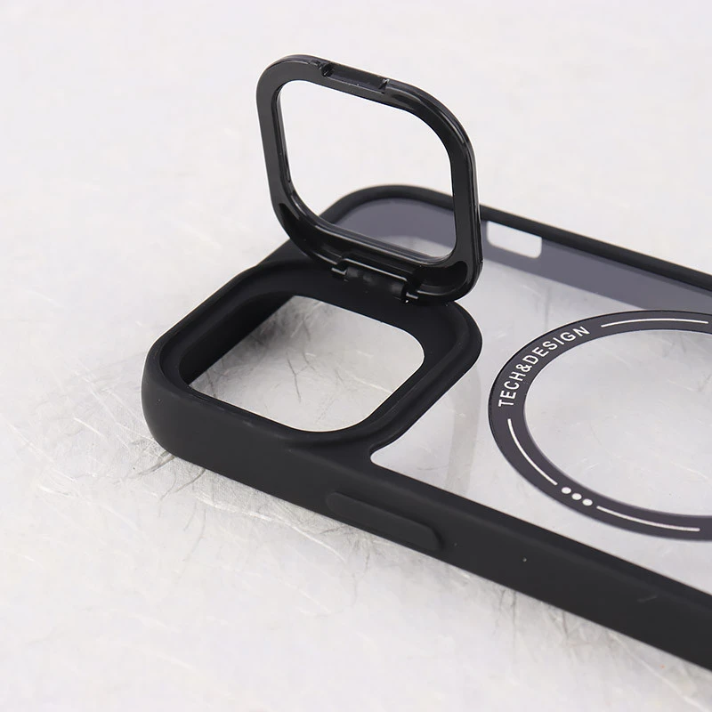 قاب PC مگ سیف Case.Pro آیفون iPhone 12 استندشو با محافظ لنز رینگی