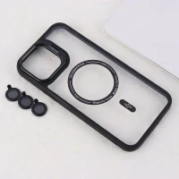 قاب PC مگ سیف Case.Pro آیفون iPhone 12 Pro Max استندشو با محافظ لنز رینگی