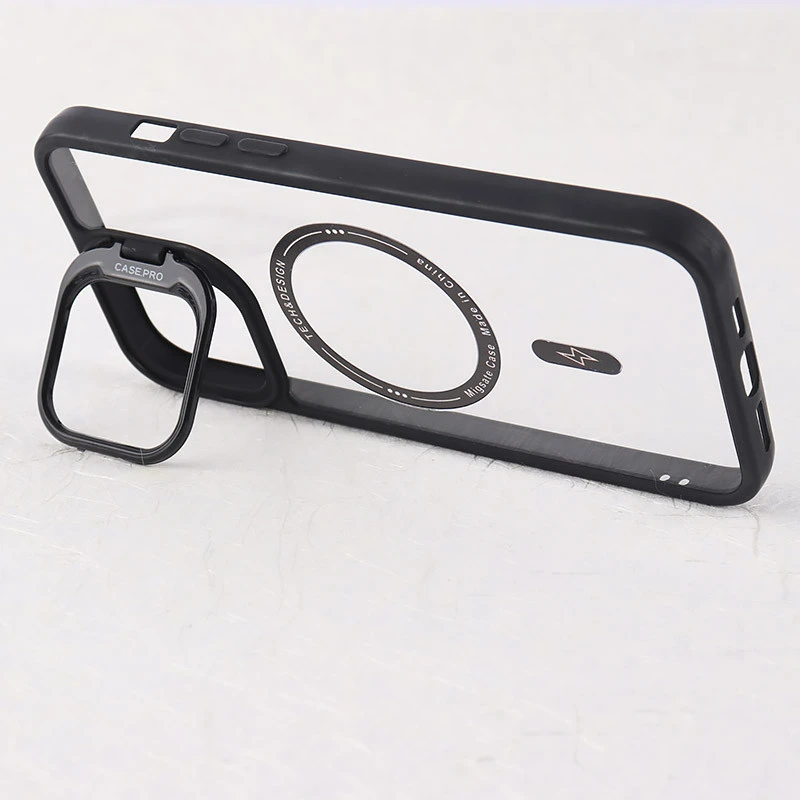 قاب PC مگ سیف Case.Pro آیفون iPhone 12 Pro Max استندشو با محافظ لنز رینگی