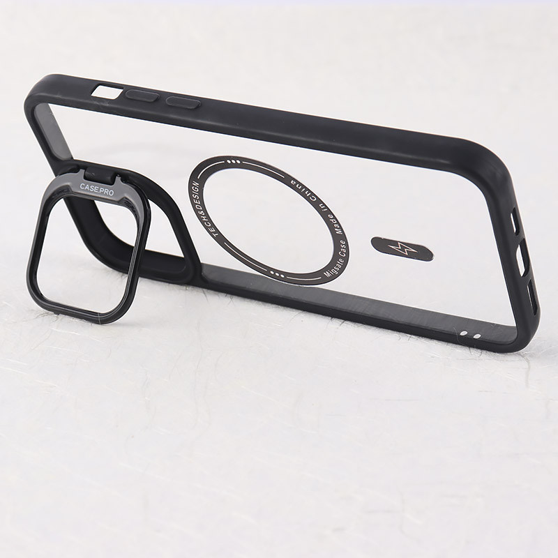 قاب PC مگ سیف Case.Pro آیفون iPhone 12 Pro Max استندشو با محافظ لنز رینگی