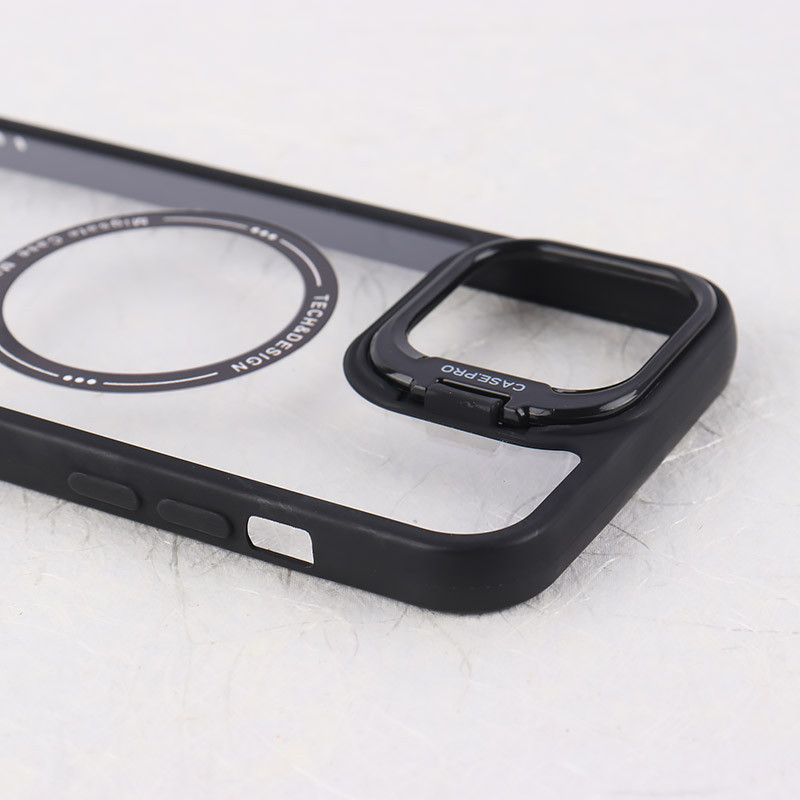 قاب PC مگ سیف Case.Pro آیفون iPhone 12 Pro Max استندشو با محافظ لنز رینگی