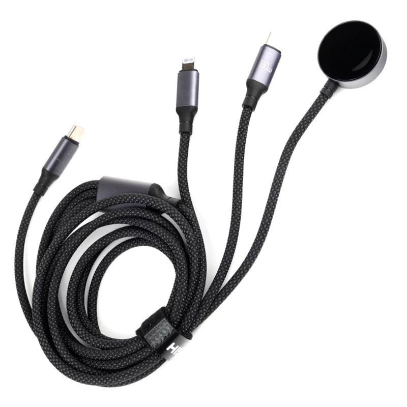 کابل سه سر فست شارژ Hiska LX-31 3IN1 1.2m