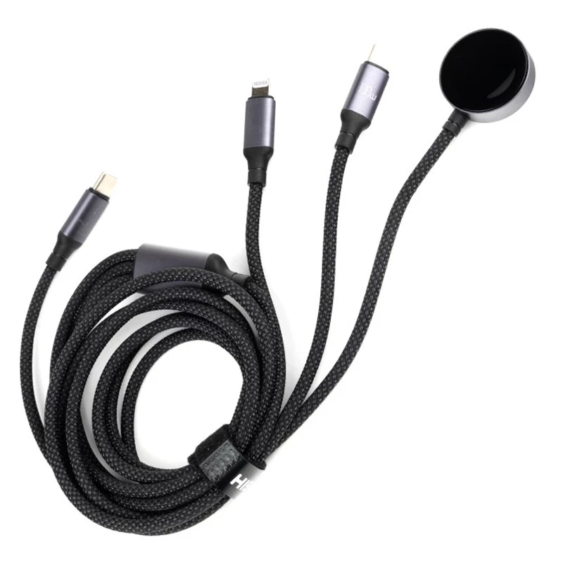 کابل سه سر فست شارژ Hiska LX-31 3IN1 1.2m