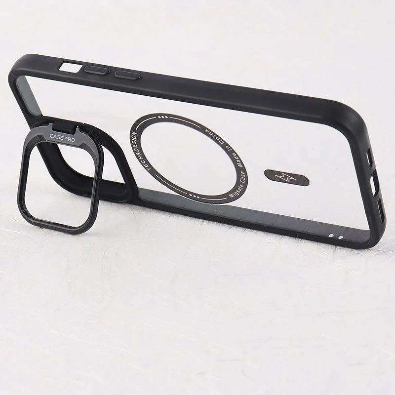 قاب PC مگ سیف Case.Pro آیفون iPhone 13 Pro Max استندشو با محافظ لنز رینگی