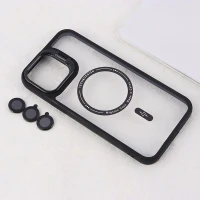 قاب PC مگ سیف Case.Pro آیفون iPhone 13 Pro Max استندشو با محافظ لنز رینگی